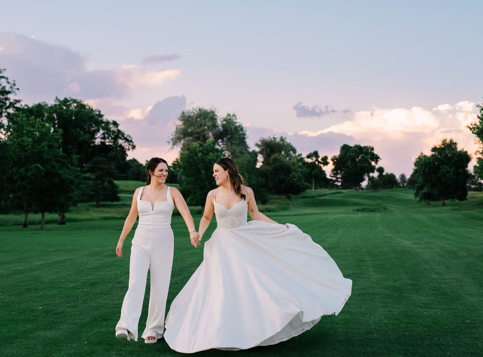 Custom Anne Barge Wedding Dress in Denver Colorado Wedding