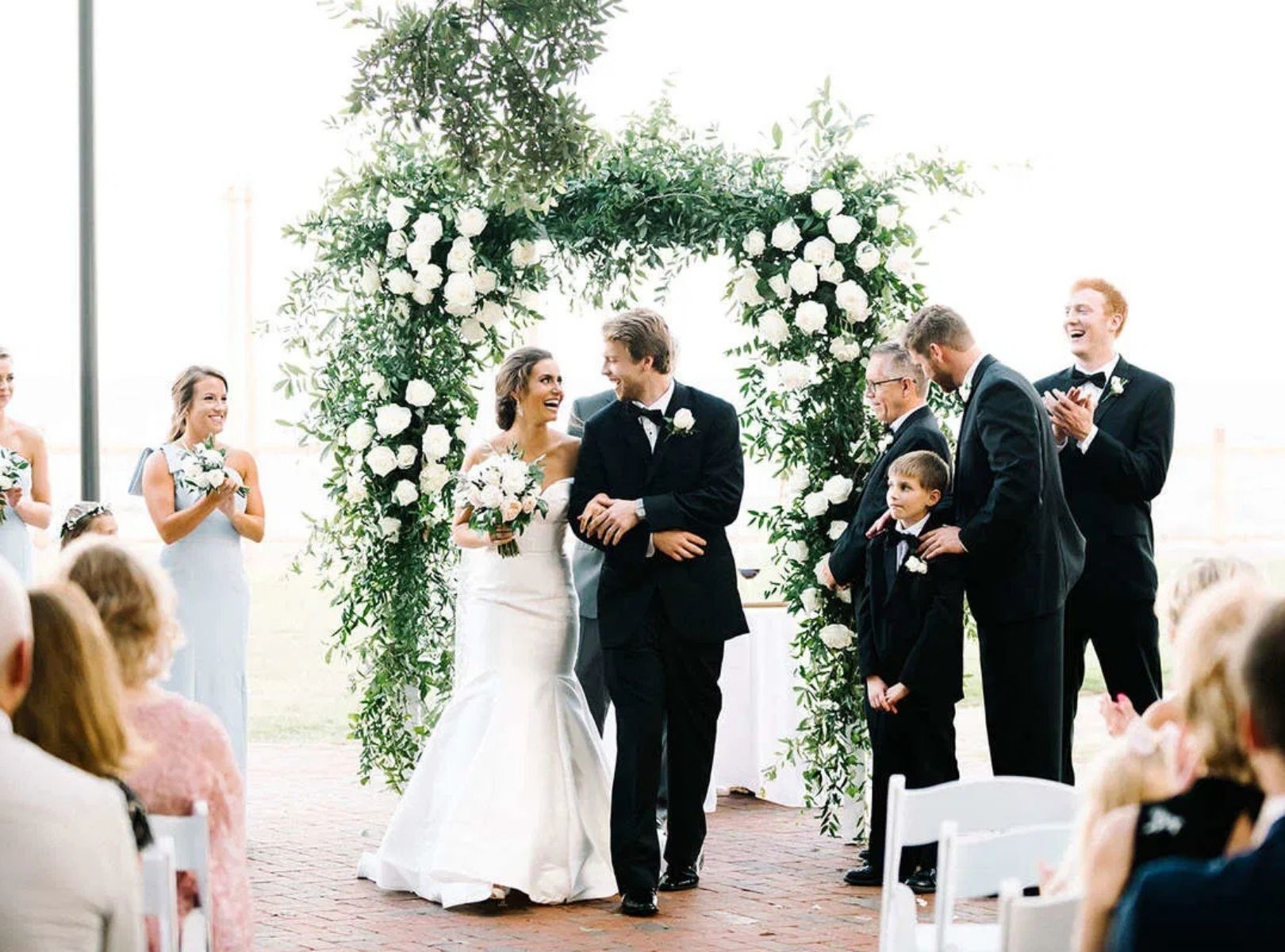 Elegant Off The Shoulder Wedding Dress at the Grand Hotel Golf Resort