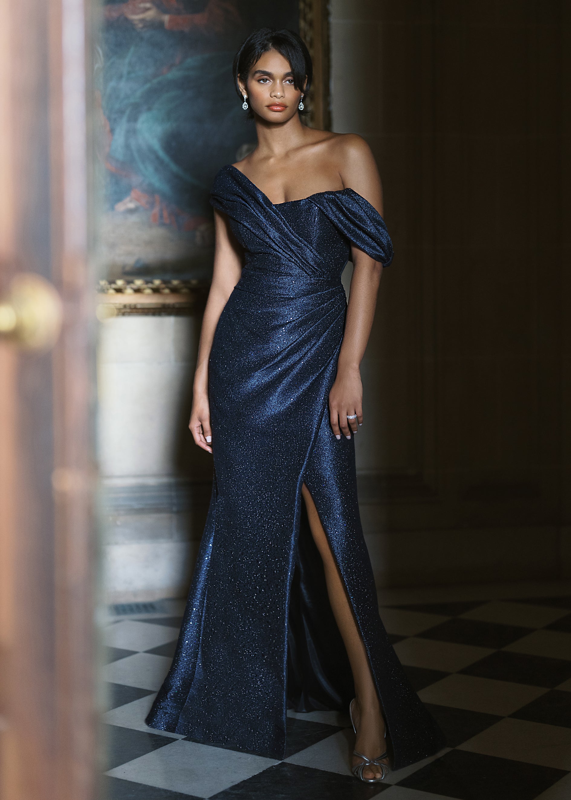 Dunton | Sequined Tweed Black Label Gown | Anne Barge Dunton | Sequined Tweed Black Label Gown | Anne Barge