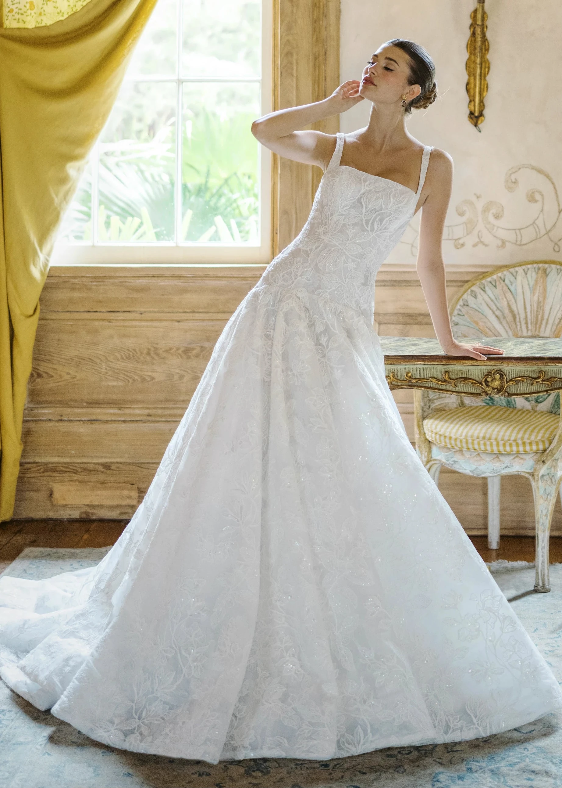 Audubon Wedding Dress | Square Neckline Gown | Anne Barge Audubon Wedding Dress | Square Neckline Gown | Anne Barge