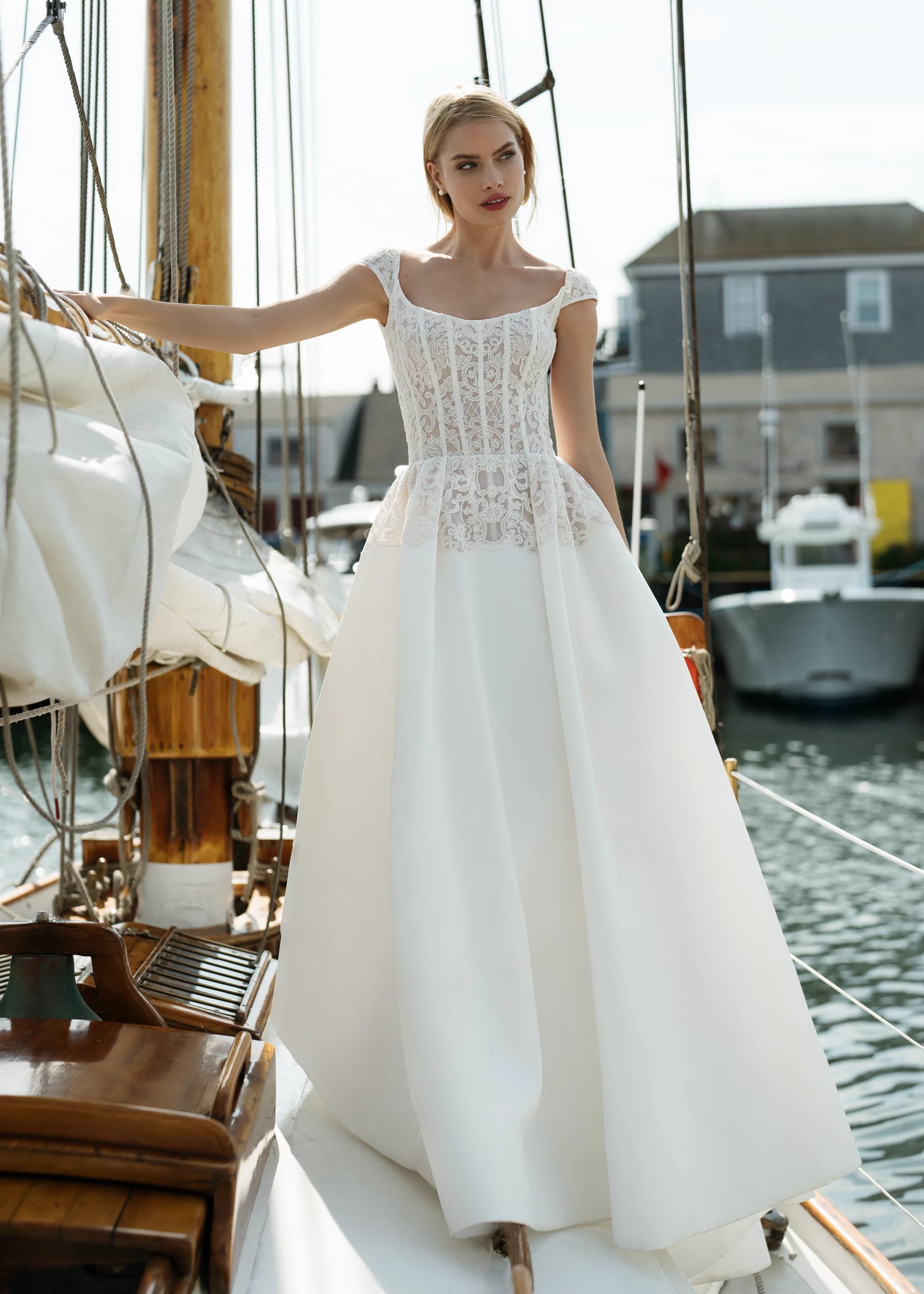 anne barge lace dress Modern Floral Lace Ball Gown