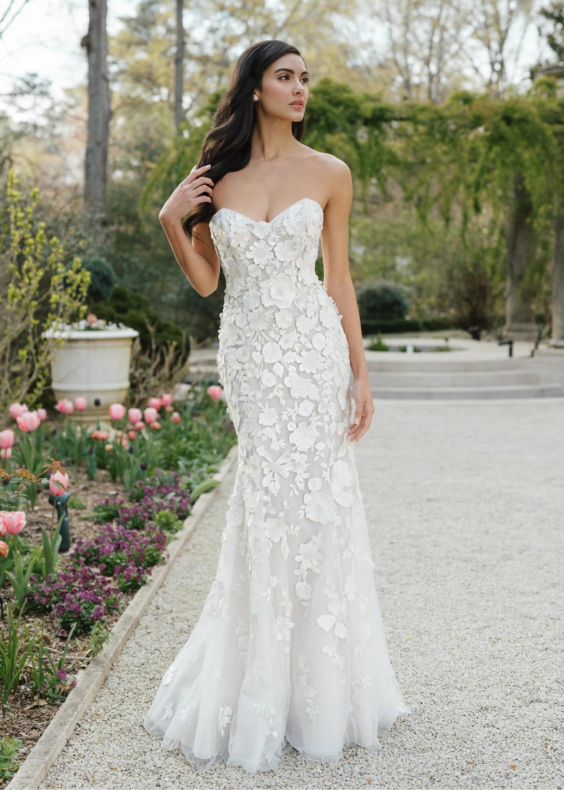 wedding dress pastel Habersham Wedding Dress by Anne Barge