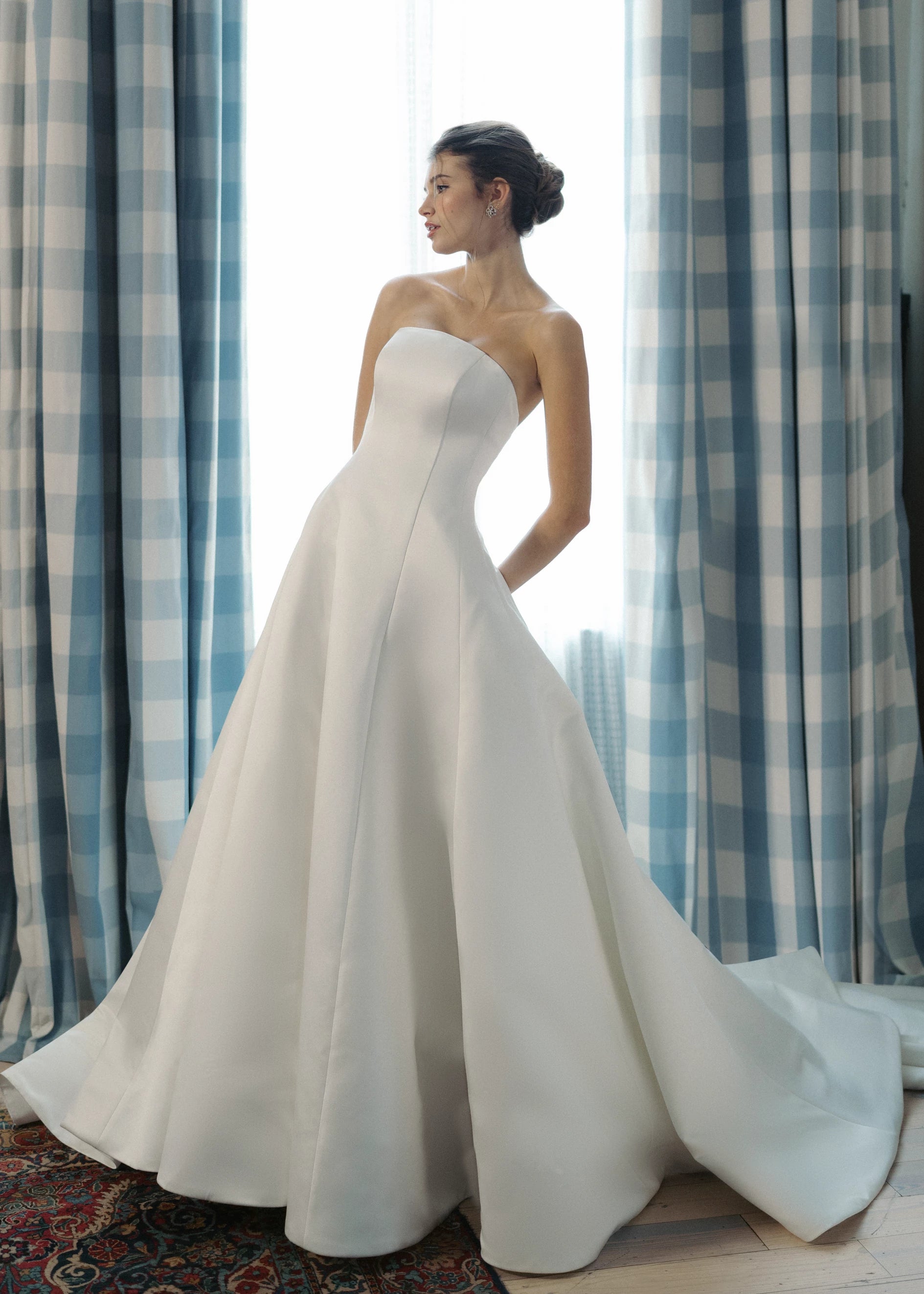 knee length dresses for ladies Loyola Wedding Dress | Classic Chic Satin Gown