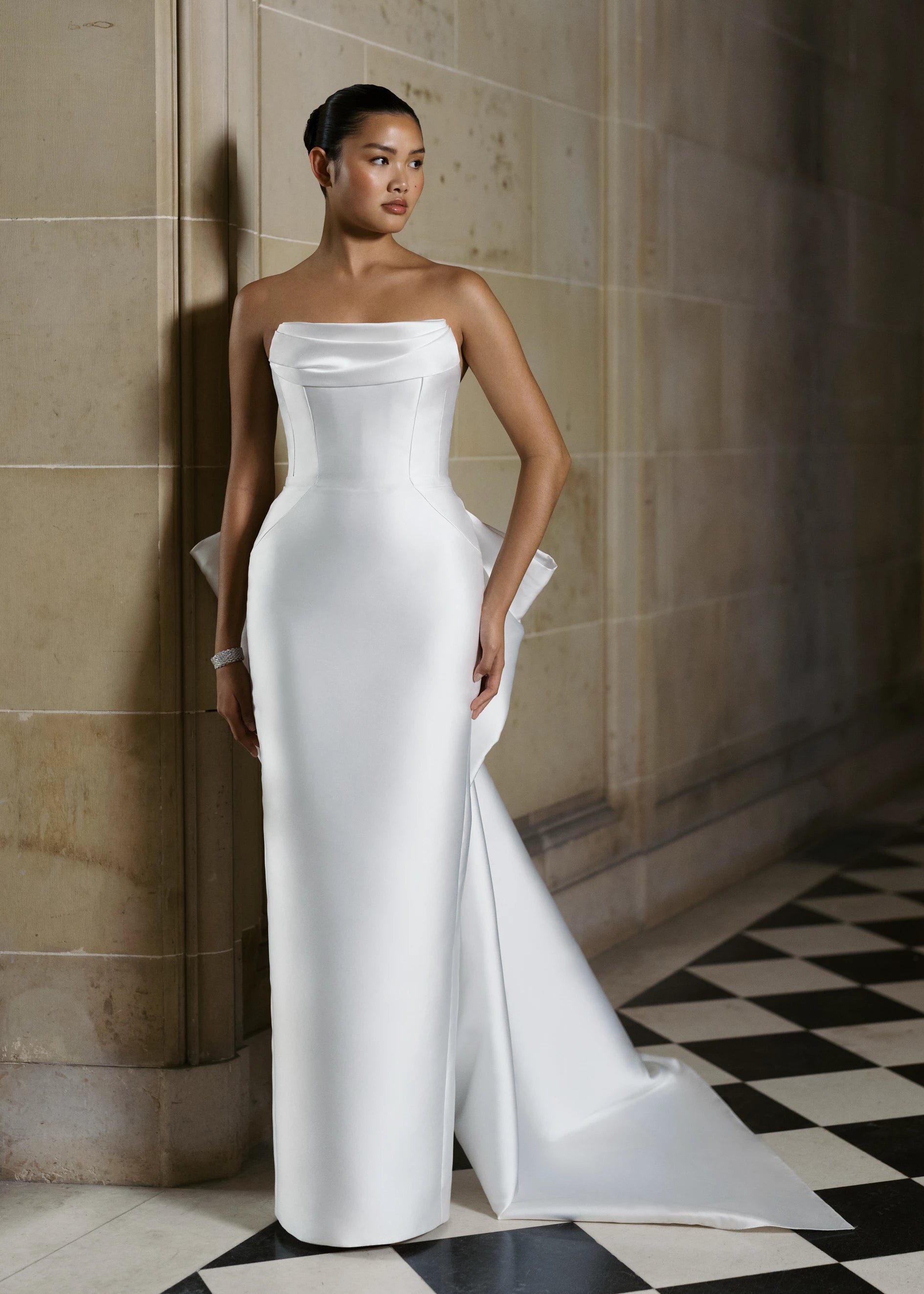 Rodgers Wedding Dress | Peaked Strapless Gown