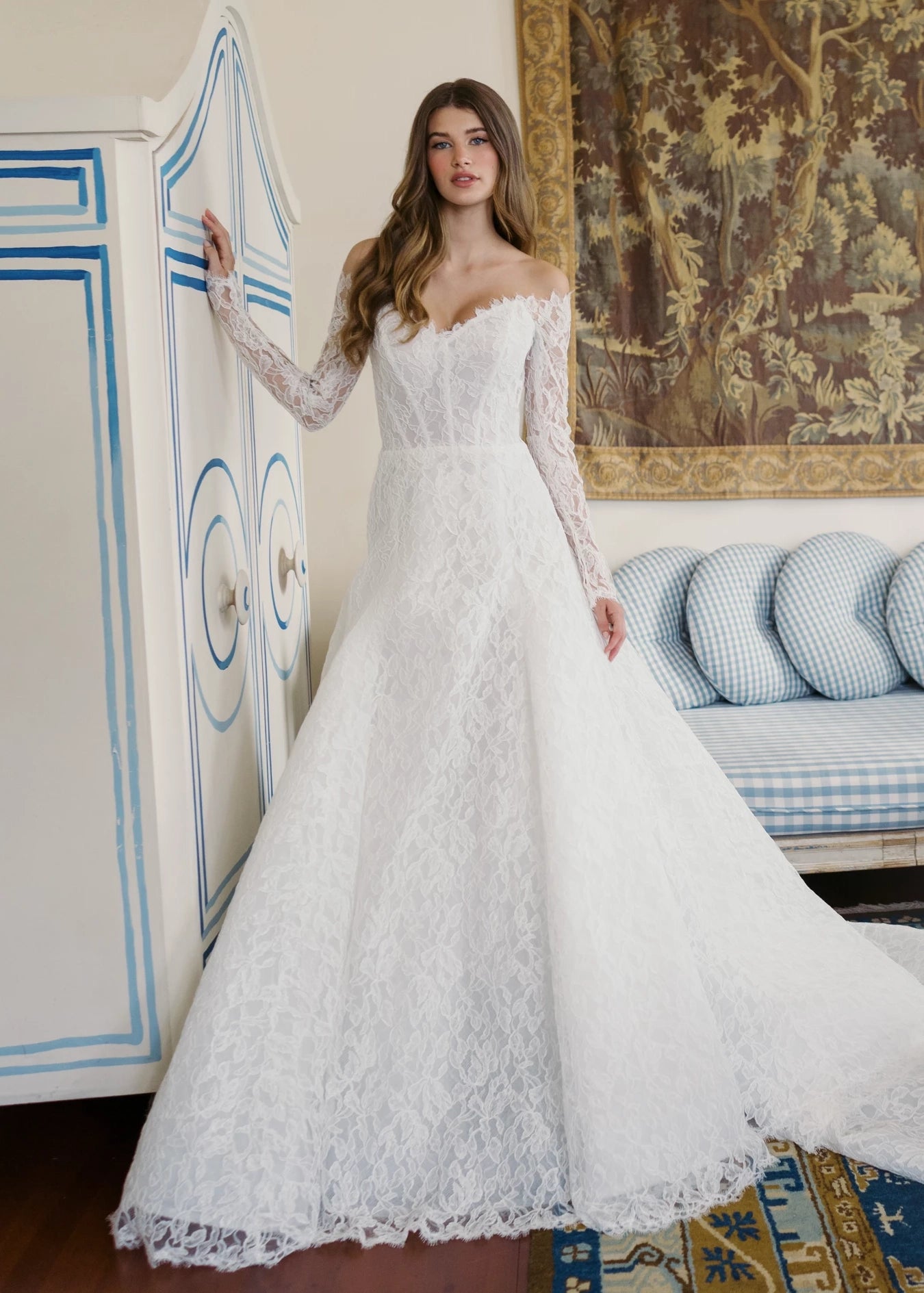 chinese dress ladies Toussaint Wedding Dress | Long Sleeved Gown