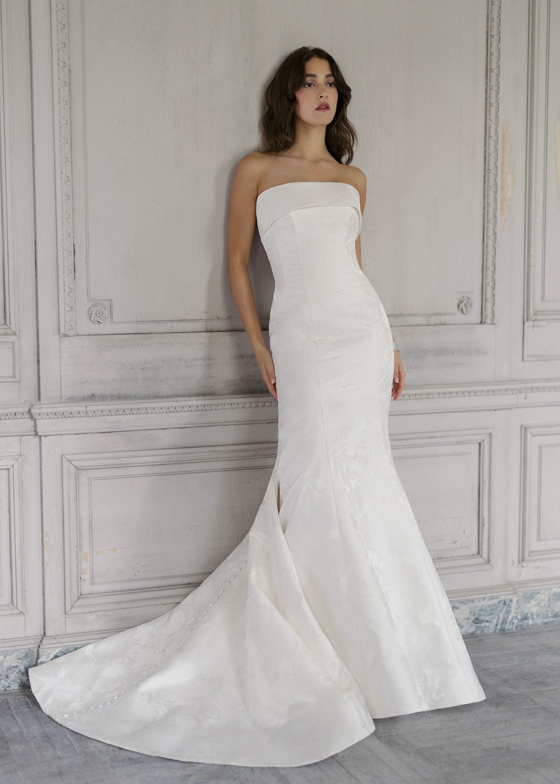 The Ashbourne | Blue Willow Fit and Flare Gown
