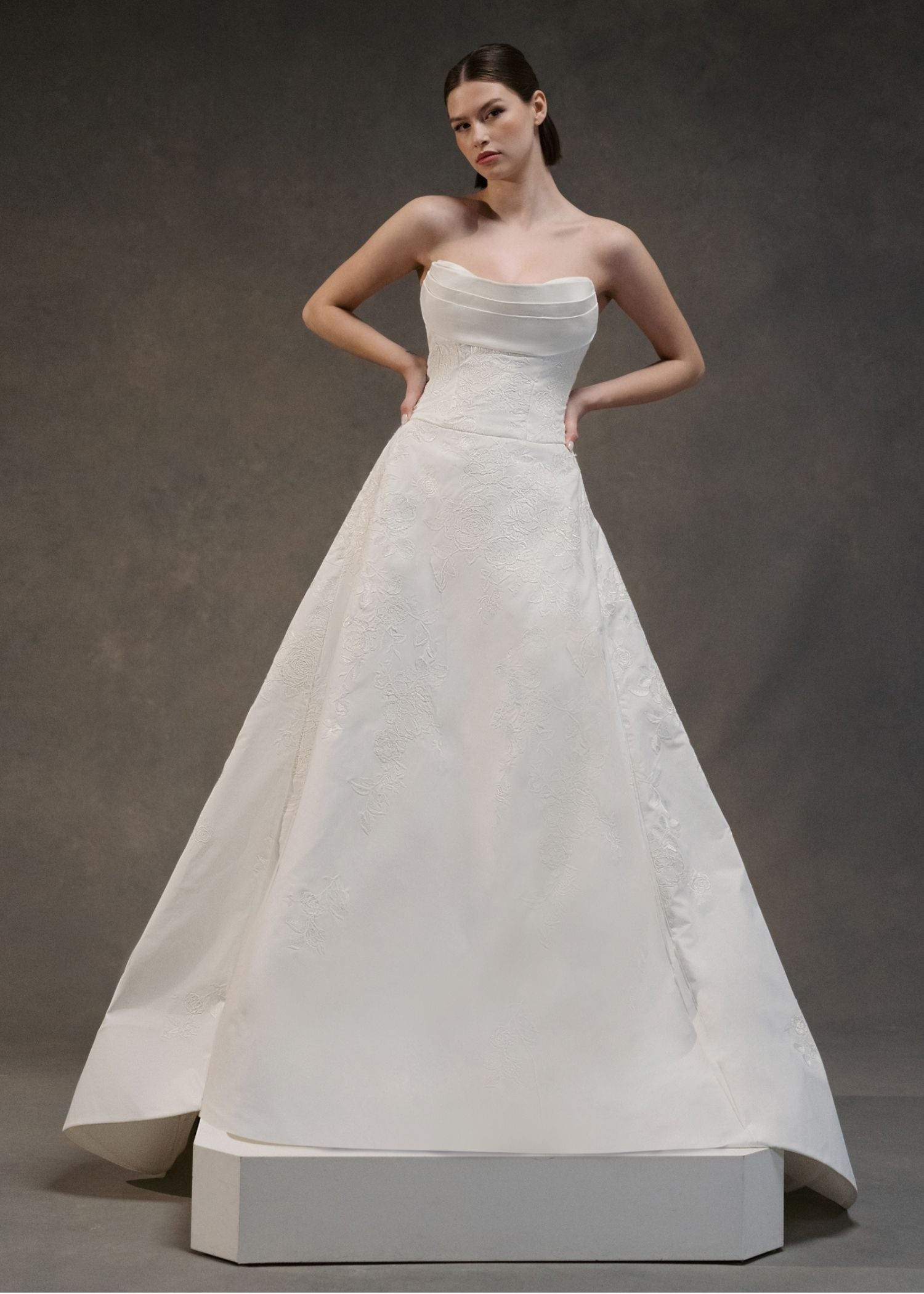 solange wedding dress designer Introducing Solange! A new design from our 2027 collection, featuring a  timeless silhouette, a Basque waist, and a dramatic voluminous skirt