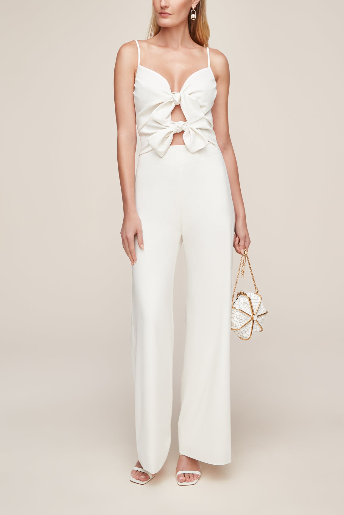 Bridal white jumpsuit