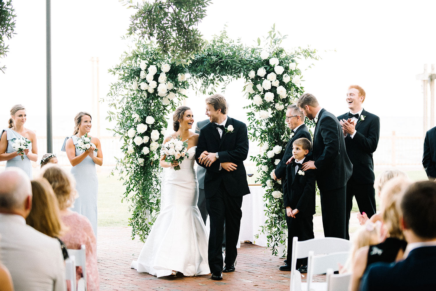 Elegant Off The Shoulder Wedding Dress at the Grand Hotel Golf Resort