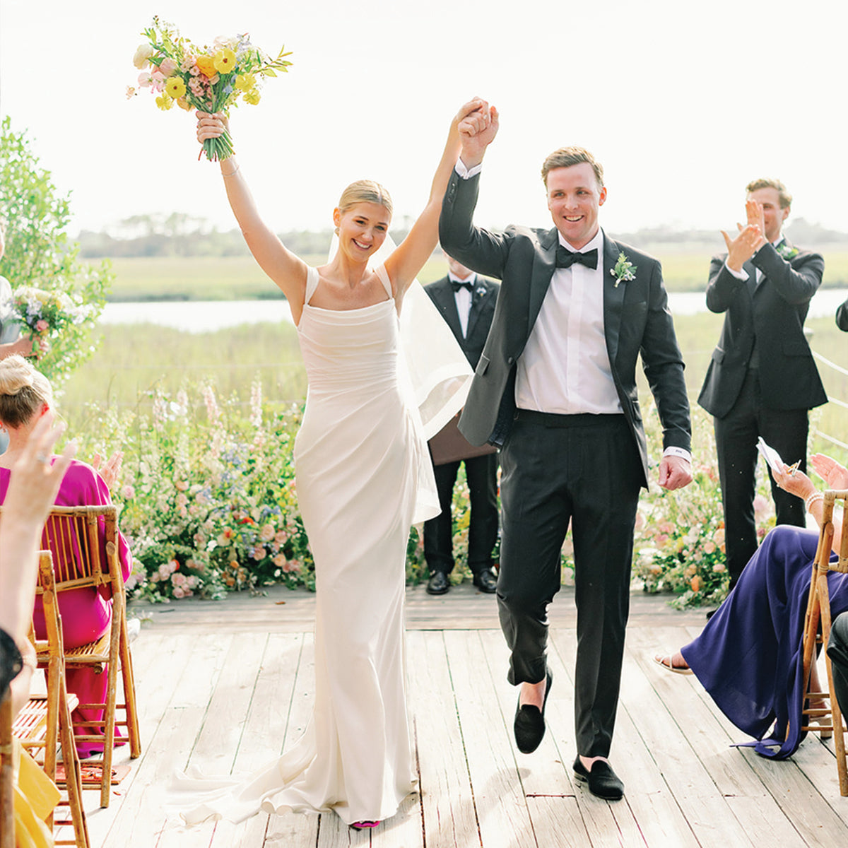 Custom Gown with Heirloom Accents Honors Family in the Lowcountry