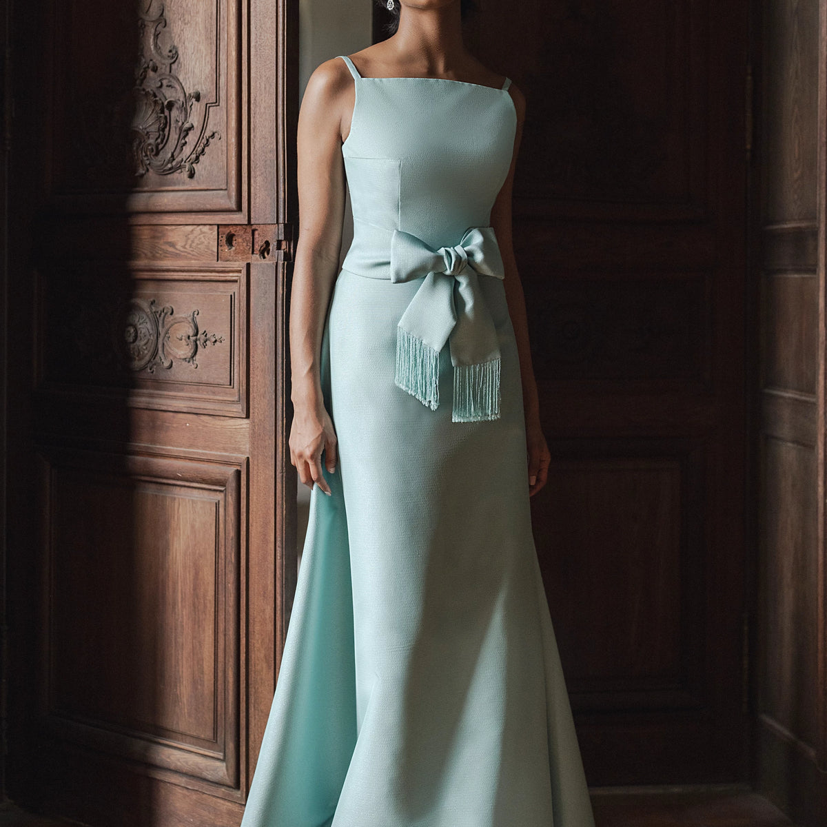 Mott | High Neck Formal Gown | Black Label