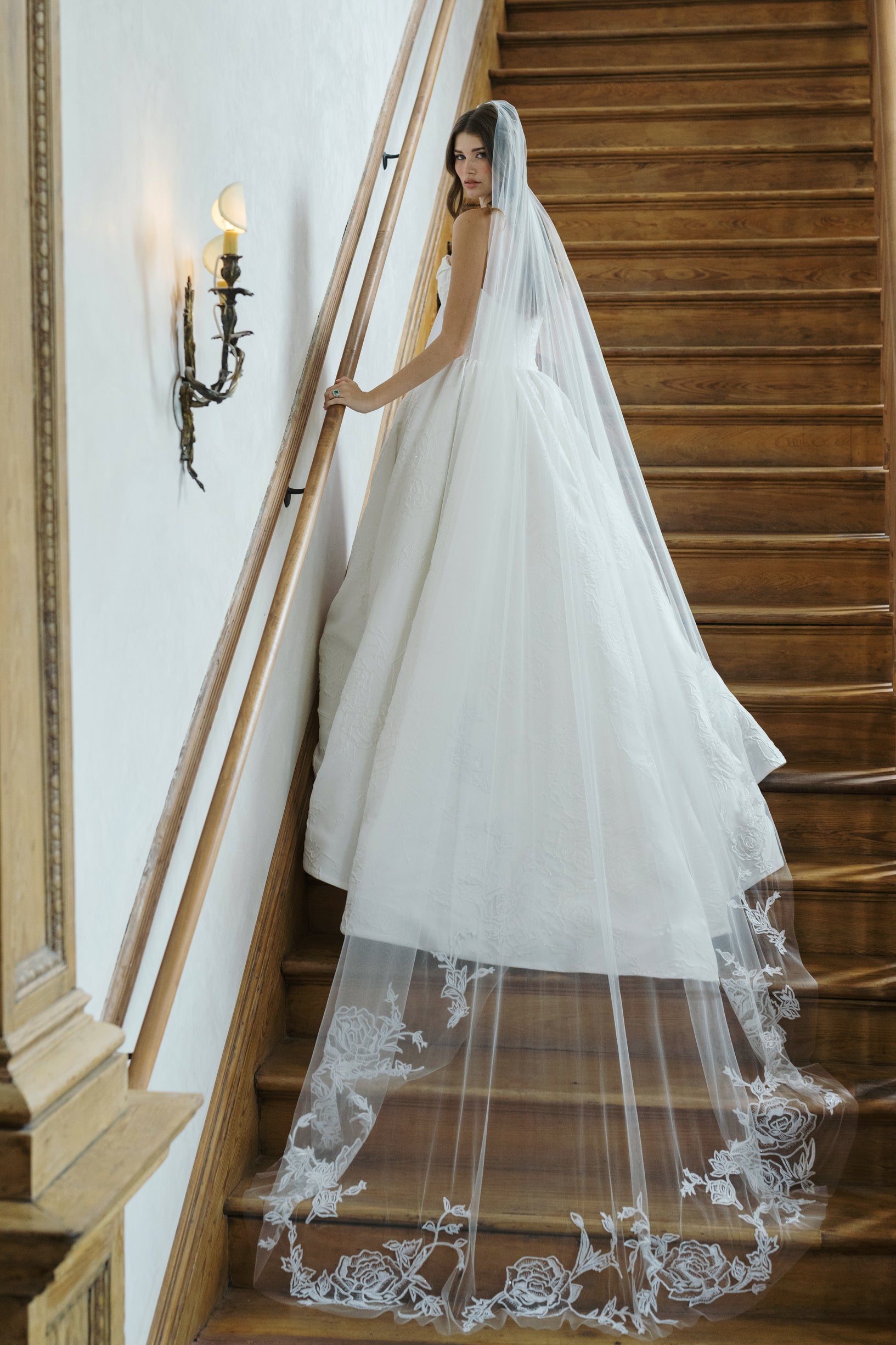 Cathedral length dress sale