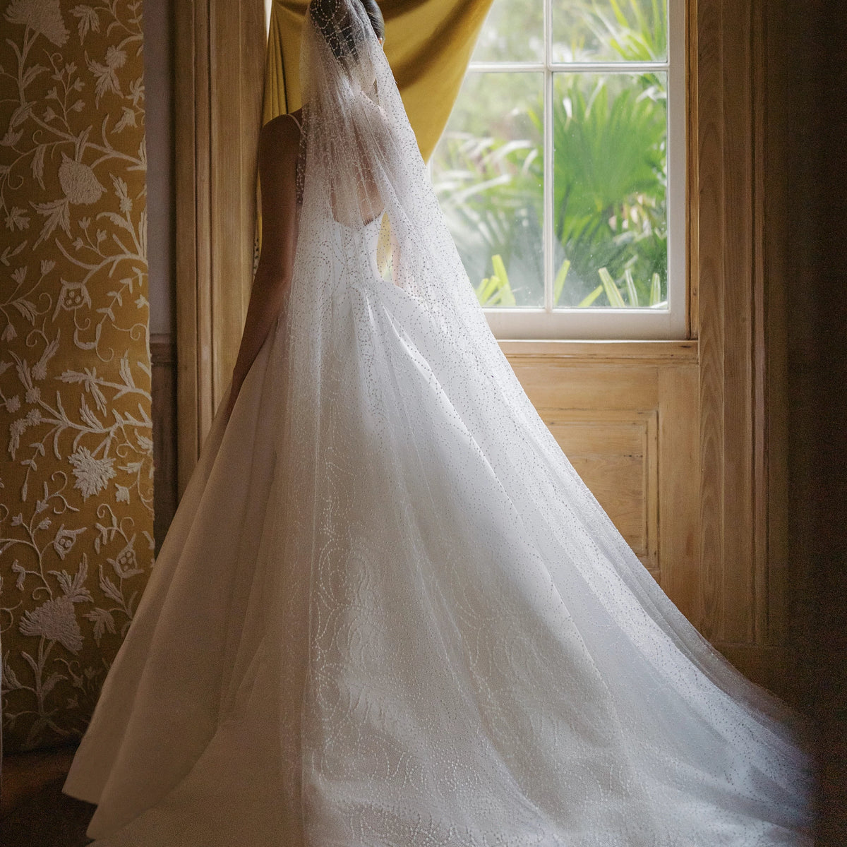 open lace back dress A-line Off-the-shoulder Lace Wedding Dresses With Sleeve Princess Wedding  Dress SEW056 main image 1