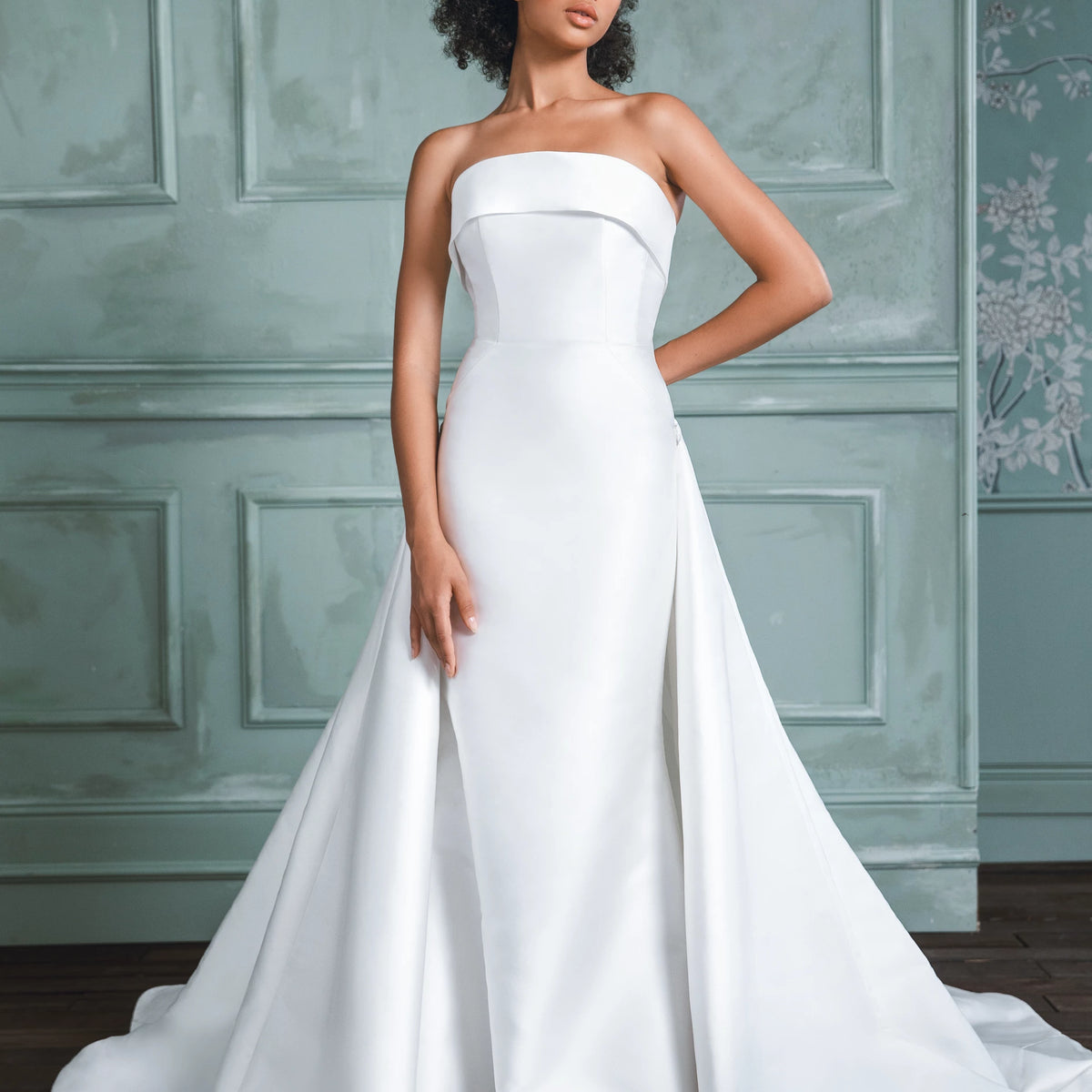 blue dress for baby girl Newport Wedding Dress by Anne Barge