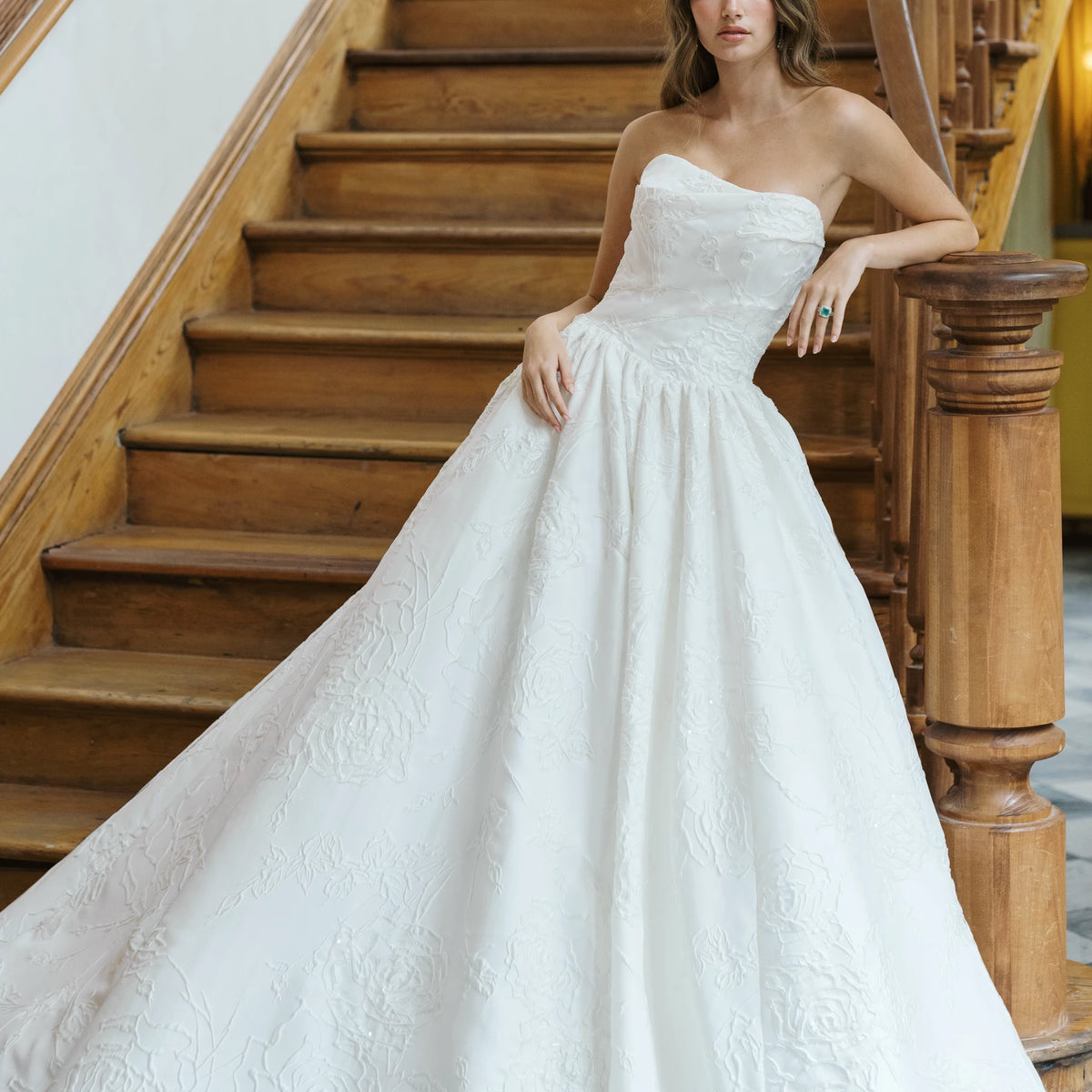 Orleans Wedding Dress | Strapless Beaded Ballgown
