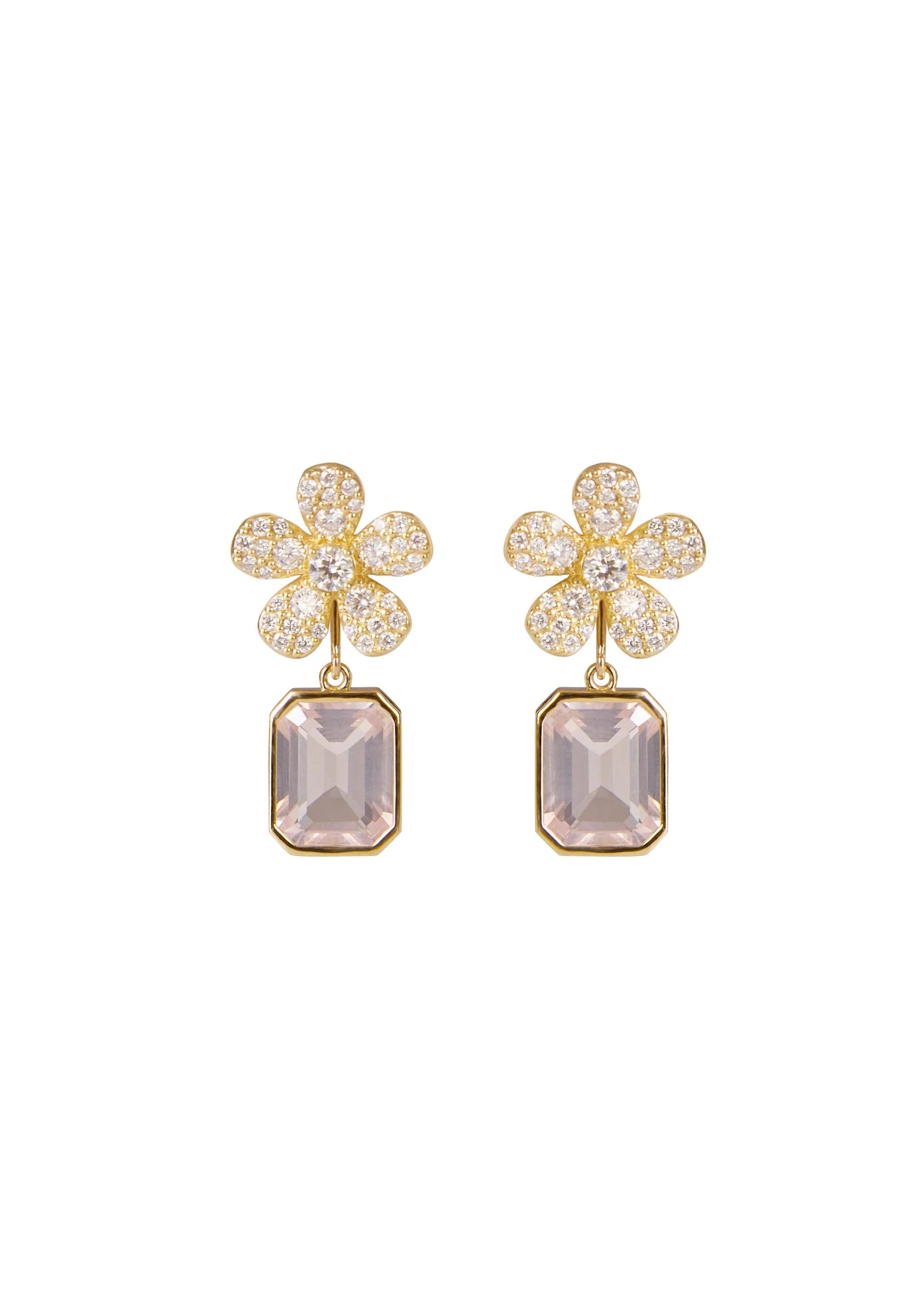 Designed by Atlanta jewelry designer Laura Pearce, these amethyst earring jackets are designed to slip onto the back of any earring, transforming a simple pair.