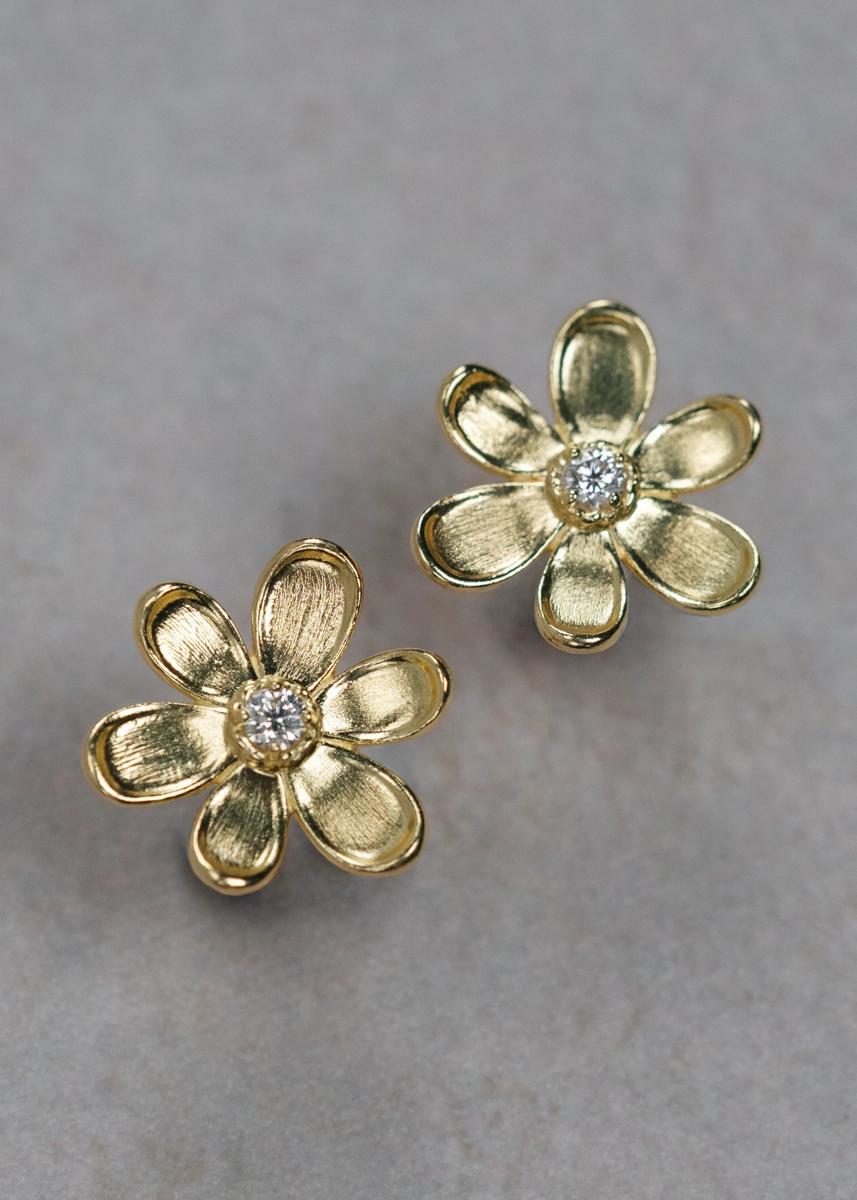 Daisy Diamond Stud Earrings