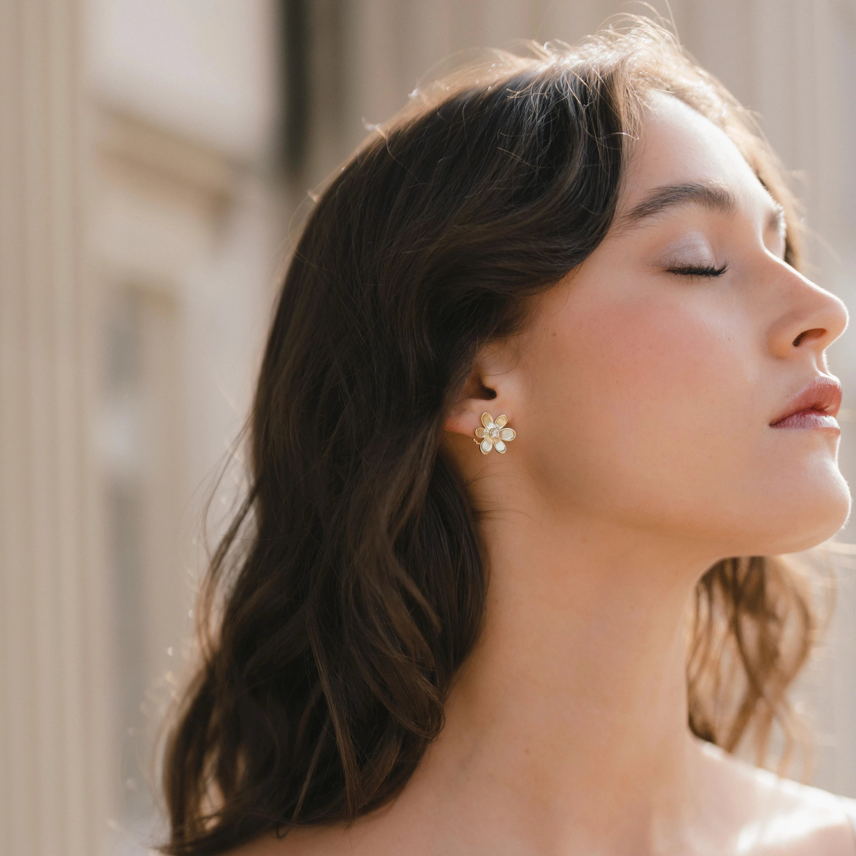 Daisy Diamond Stud Earrings