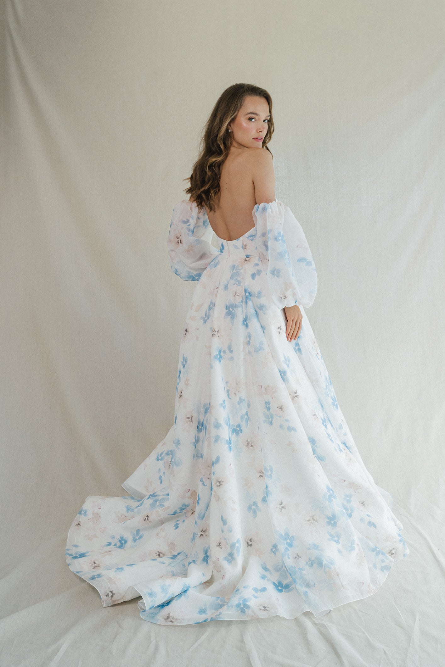 Morning Glory - Short-Sleeve Off Shoulder Plain Ruffle Panel Lace Maxi  A-Line Dress | YesStyle