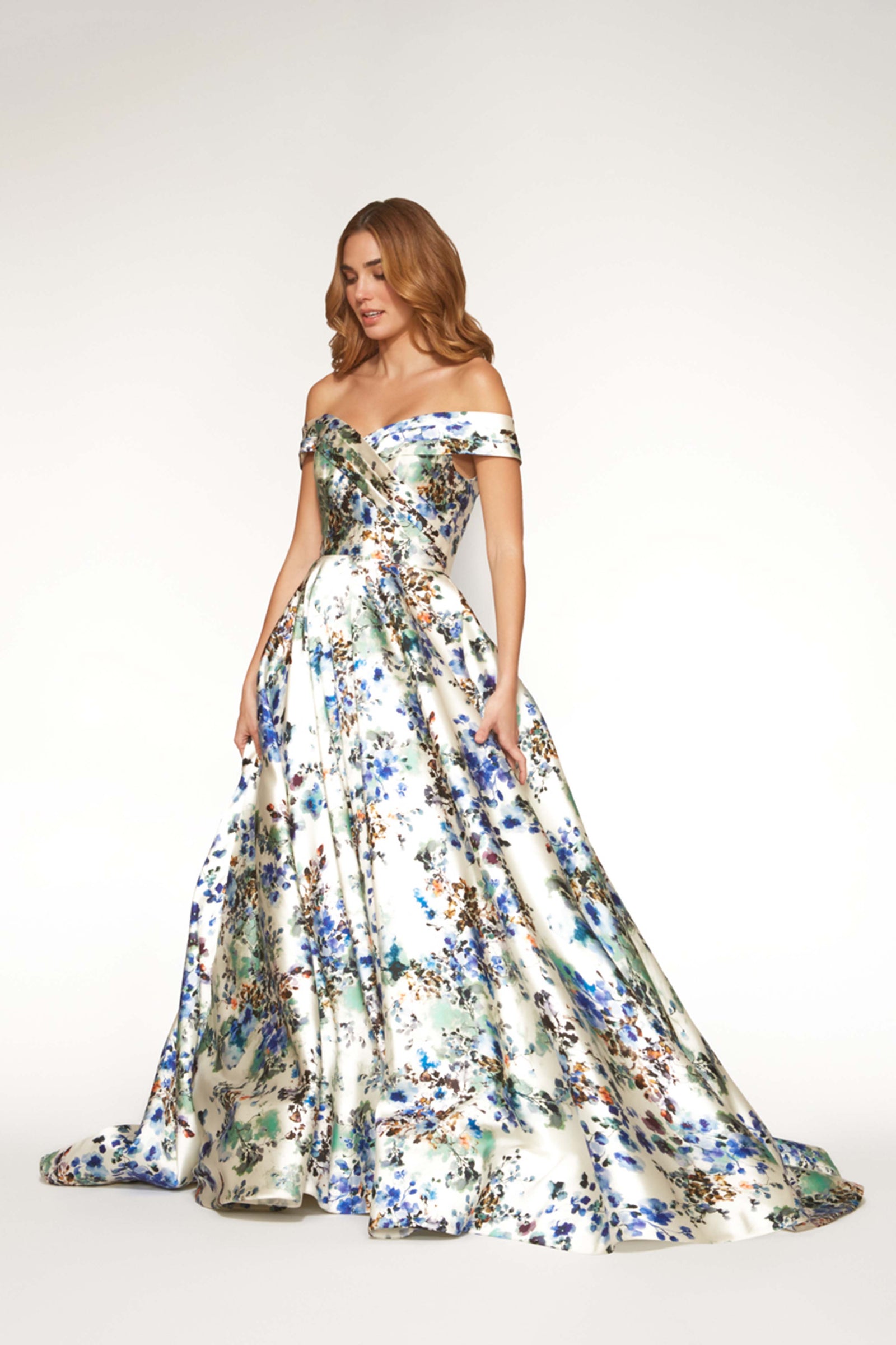 Majolica Pleated Chiffon Long Dress Mサイズ Majolica Pleated Chiffon Long Dress（ワンピース）｜Her lip to