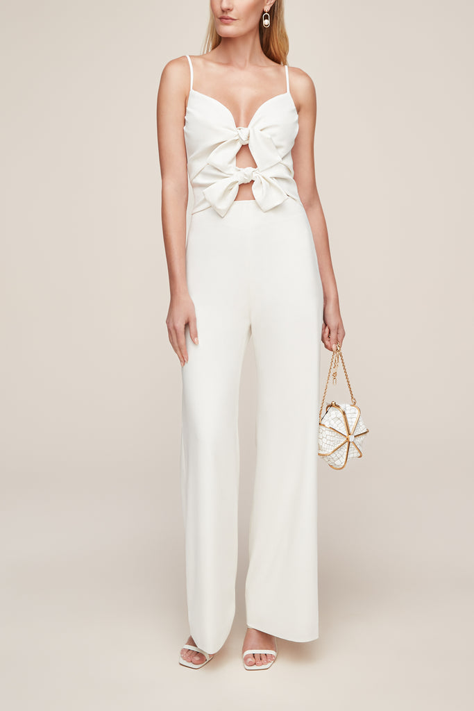 Bridal white jumpsuit