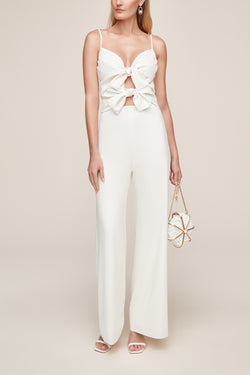Bridal white jumpsuit