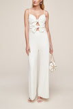 Bridal white jumpsuit
